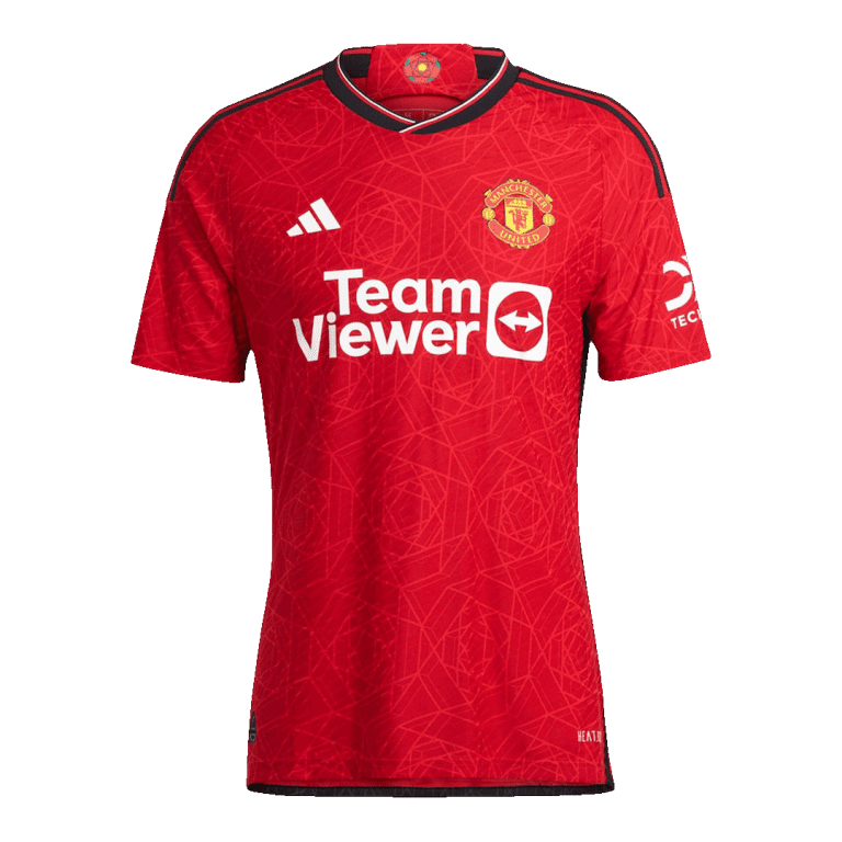 Men's Authentic Manchester United Home Soccer Jersey Kit (Jersey+Shorts) 2023/24 - Best Soccer Jersey - 2