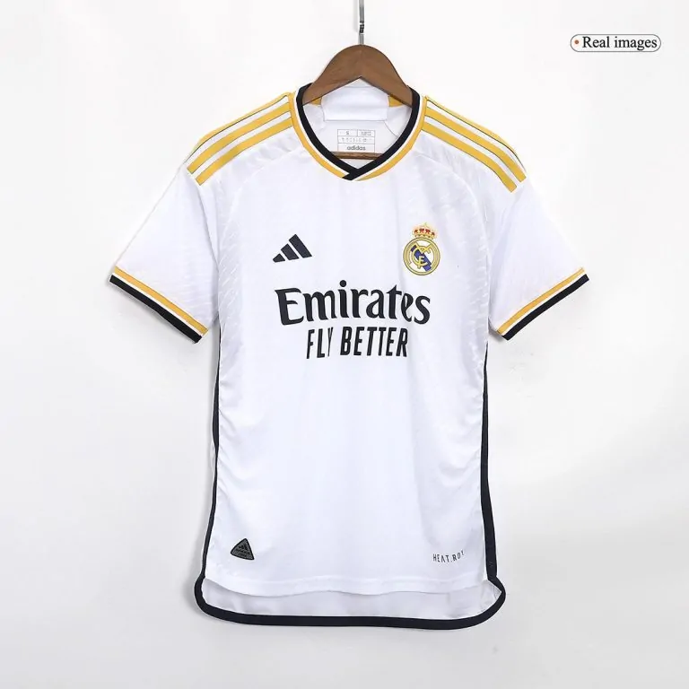 Men's Authentic VINI JR. #7 Real Madrid Home Soccer Jersey Shirt 2023/24 - Best Soccer Jersey - 3