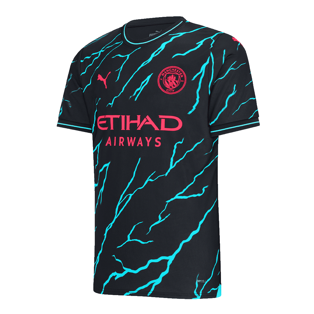 Men’s Replica Manchester City Third Away Soccer Jersey Shirt 2023/24
