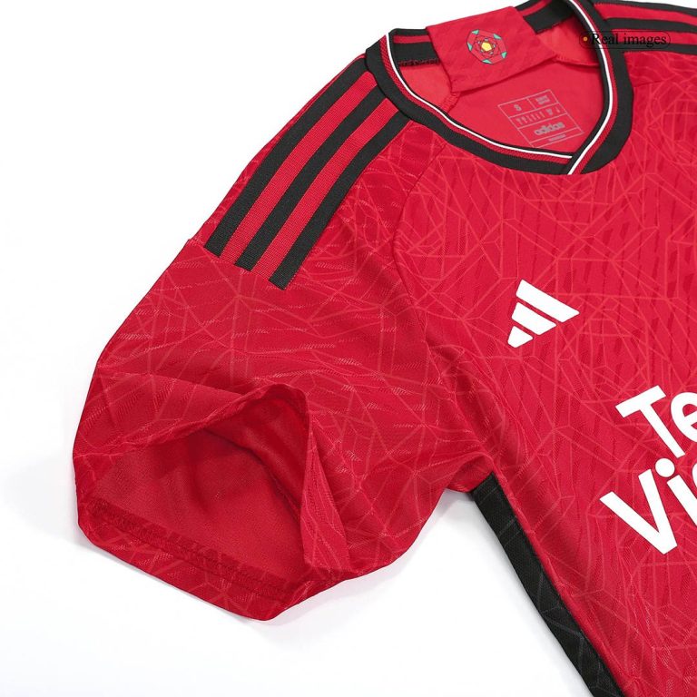 Men's Replica Manchester United Home Soccer Jersey Whole Kit (Jersey+Shorts+Socks) 2023/24 - Best Soccer Jersey - 14