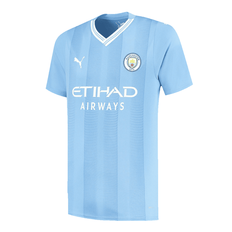 Men's Replica HAALAND #9 Manchester City Japanese Tour Printing Home Soccer Jersey Shirt 2023/24 - Best Soccer Jersey - 2