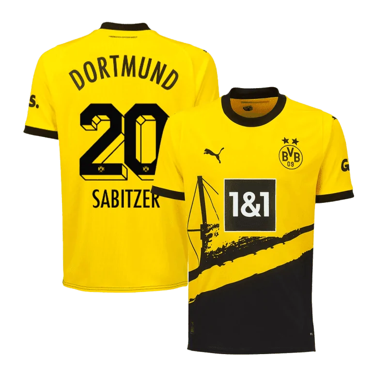 Men's Replica SABITZER #20 Borussia Dortmund Home Soccer Jersey Shirt 2023/24 - Best Soccer Jersey - 1