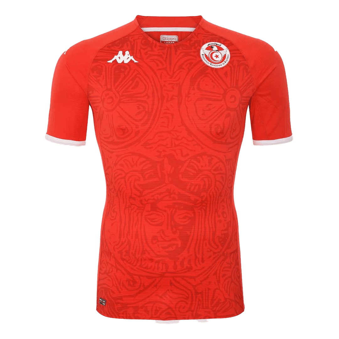Men’s Replica Tunisia Home Soccer Jersey Shirt 2022 – World Cup 2022