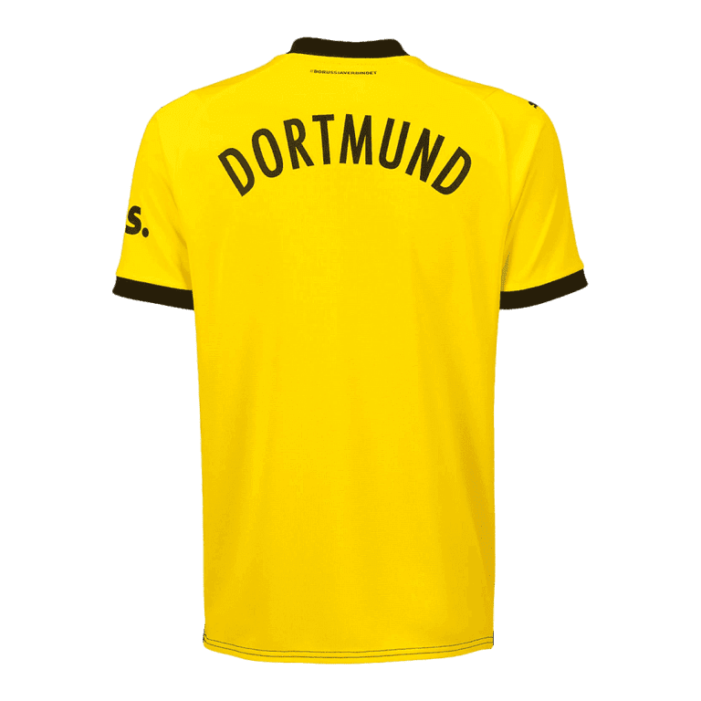 Customized jersey: Men's Authentic Borussia Dortmund Home Soccer Jersey Shirt 2023/24 - Best Soccer Jersey - 2