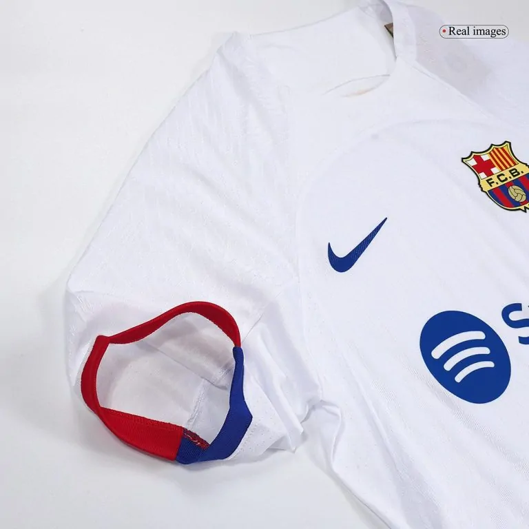 Men's Authentic LEWANDOWSKI #9 Barcelona Away Soccer Jersey Shirt 2023/24 - Best Soccer Jersey - 7