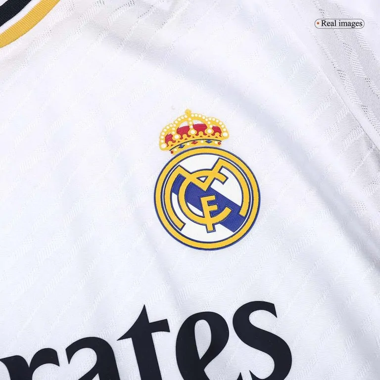 Men's Authentic VINI JR. #7 Real Madrid Home Soccer Jersey Shirt 2023/24 - Best Soccer Jersey - 8