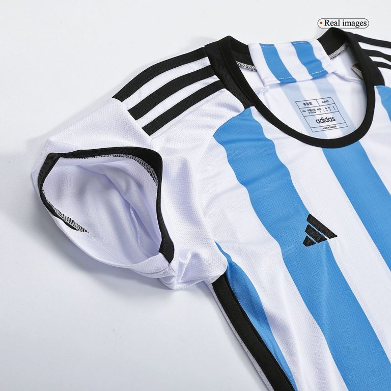 Women's Replica Argentina Three Stars Edition Home Soccer Jersey Shirt 2022 - World Cup 2022 - Best Soccer Jersey - 7