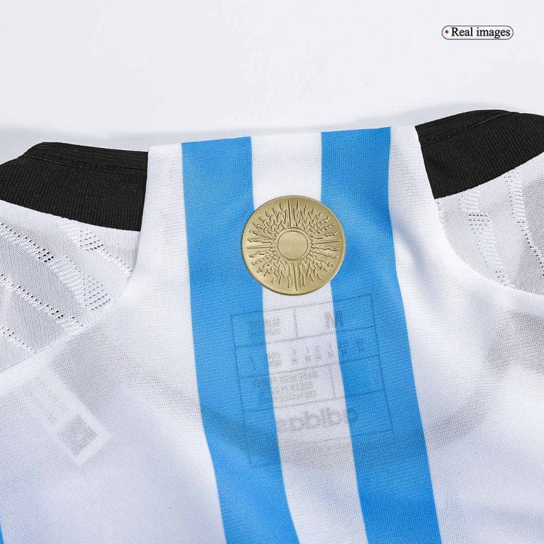 Authentic Argentina 3 Stars Home Long Sleeve Soccer Jersey 2022 - Best Soccer Jersey - 9