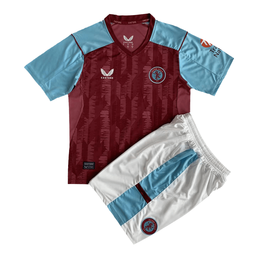Kid’s Aston Villa Home Soccer Jersey Kit (Jersey+Short) 2023/24
