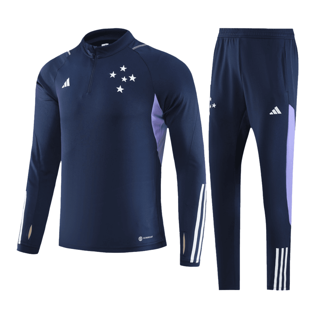 Men’s Cruzeiro EC Zipper Tracksuit Sweat Shirt Kit (Top+Trousers) 2023/24