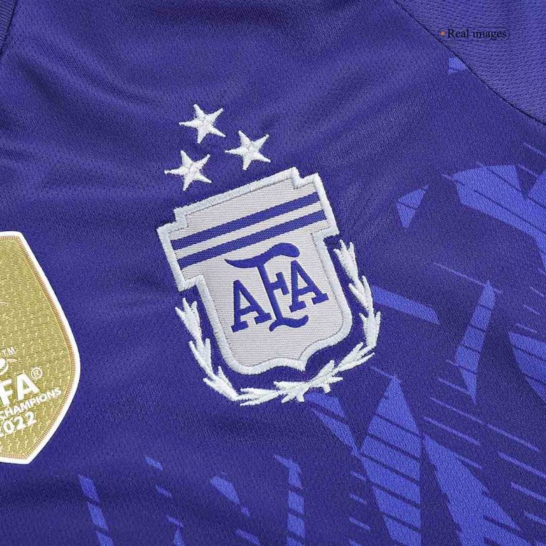 Kids Complete Football Kits (Jersey+Shorts) Argentina Away 2022 - Best Soccer Jersey - 9