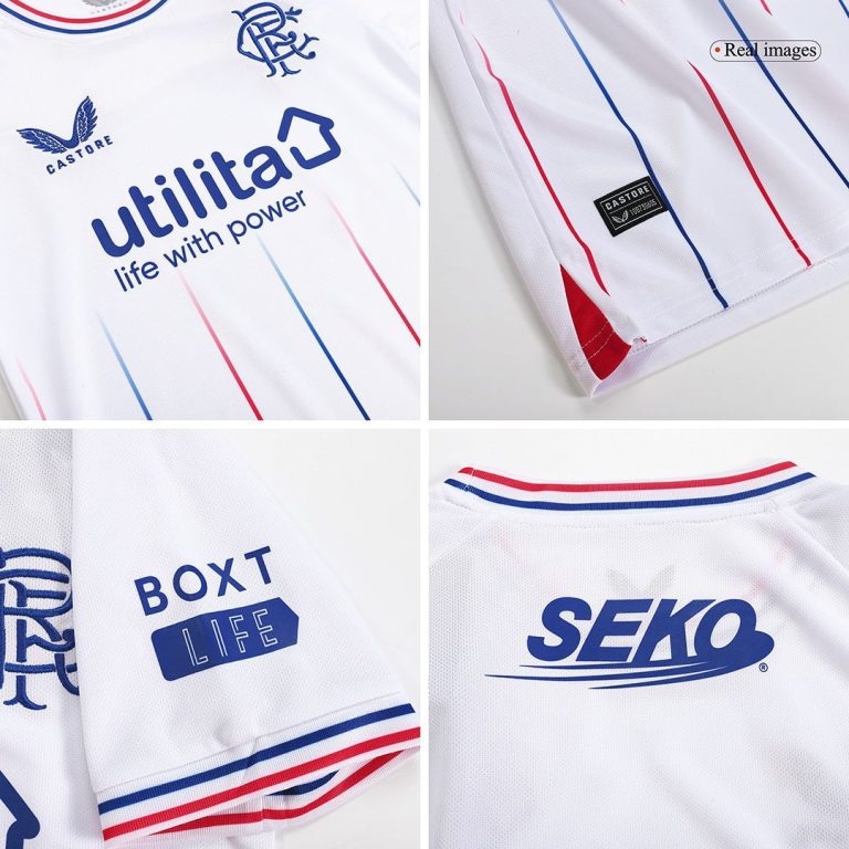 Kids's Glasgow Rangers Away Soccer Jersey Kit (Jersey+Shorts) 2023/24 - Best Soccer Jersey - 11