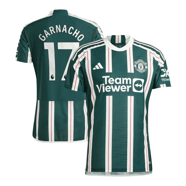 Men's Authentic GARNACHO #17 Manchester United Away Soccer Jersey Shirt 2023/24 - Best Soccer Jersey - 1