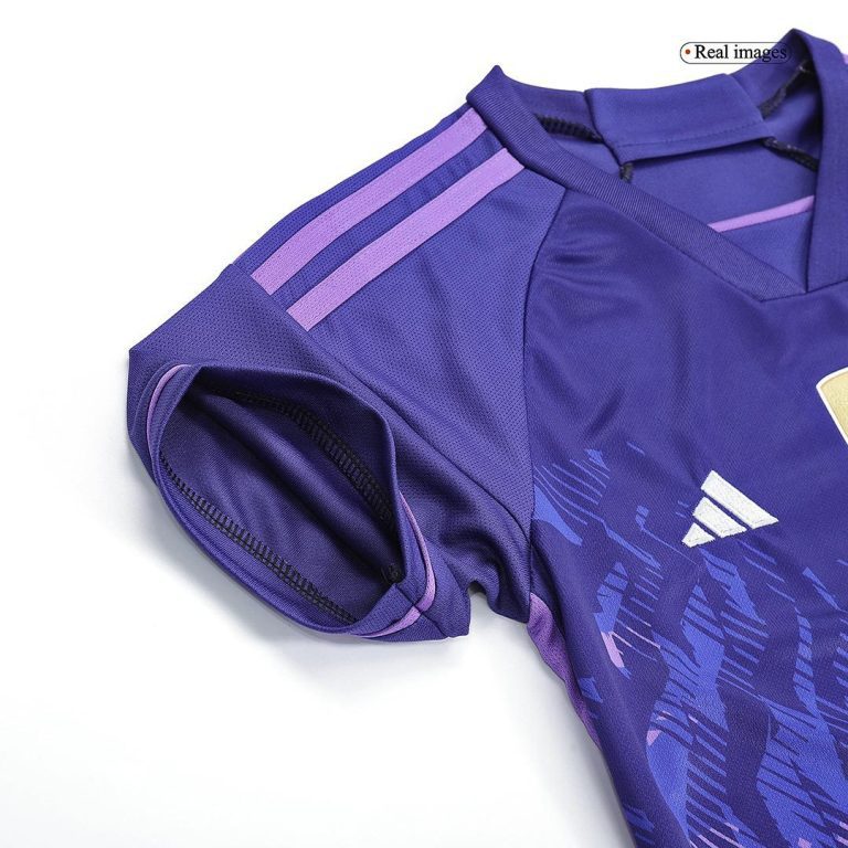 Kids Complete Football Kits (Jersey+Shorts) Argentina Away 2022 - Best Soccer Jersey - 12