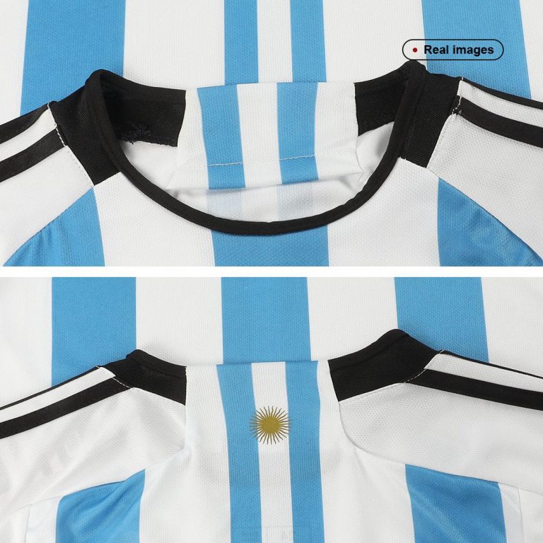 Kids Complete Football Kits (Jersey+Shorts+Socks) Argentina Home 2022 - Best Soccer Jersey - 4