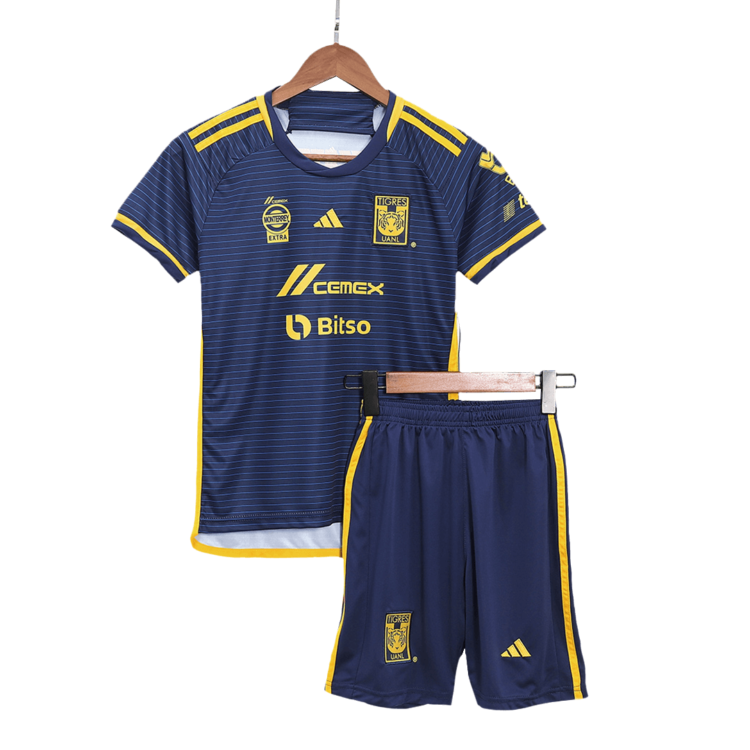 Kids Tigres UANL Away Soccer Jersey Kit (Jersey+Shorts) 2023/24