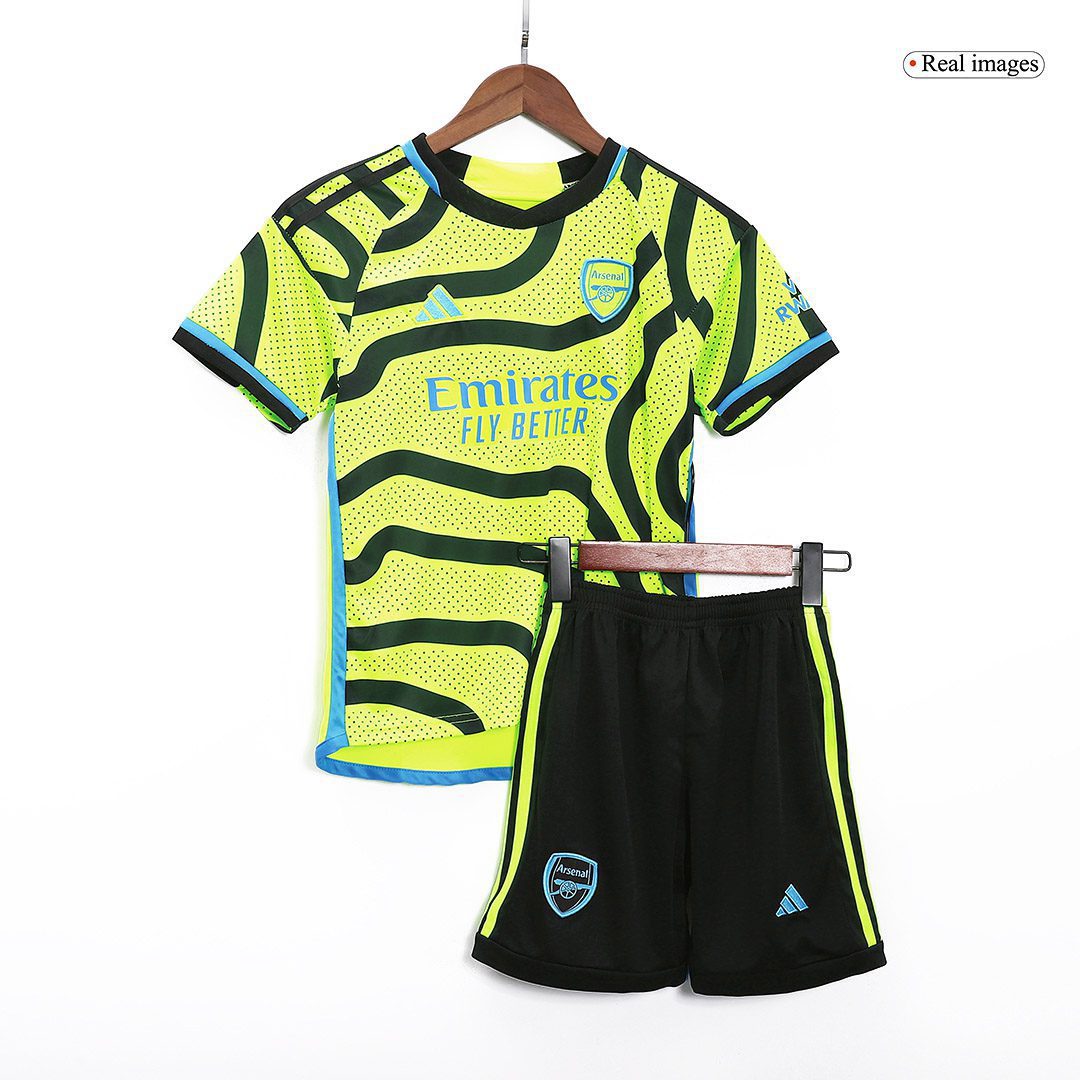 Kids’s Arsenal Away Soccer Jersey Kit (Jersey+Shorts) 2023/24