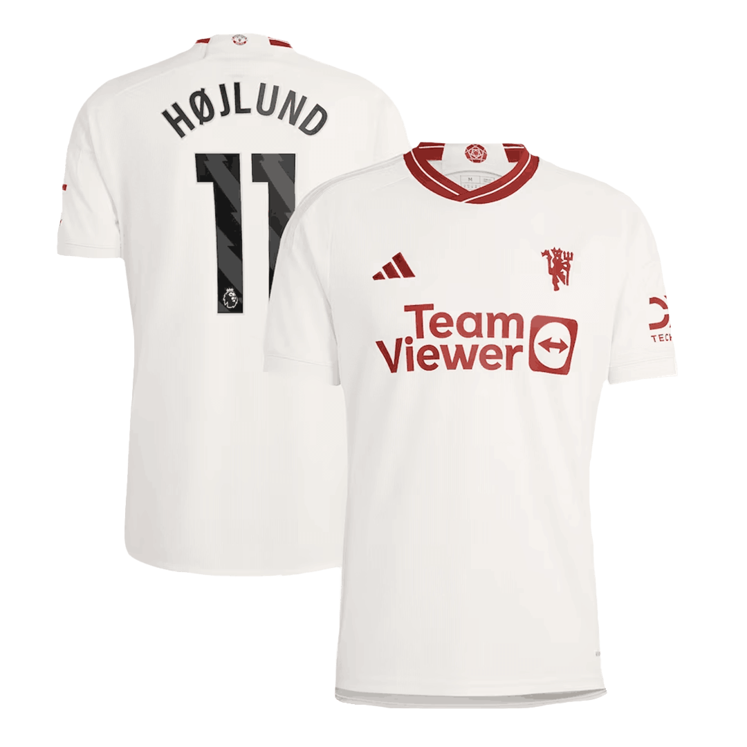 Men’s Replica HØJLUND #11 Manchester United Third Away Soccer Jersey Shirt 2023/24