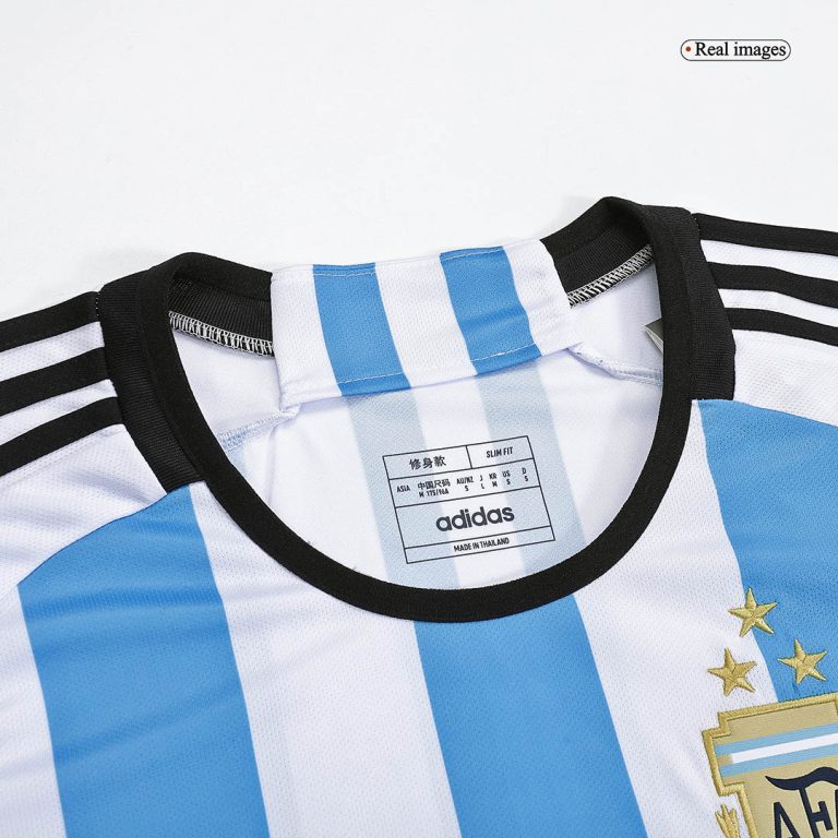 Women's Replica Argentina Three Stars Edition Home Soccer Jersey Shirt 2022 - World Cup 2022 - Best Soccer Jersey - 4