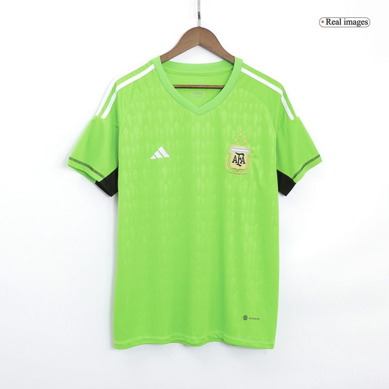 Men's Replica Argentina 3 Stars Goalkeeper Soccer Jersey Shirt 2022 - Best Soccer Jersey - 3