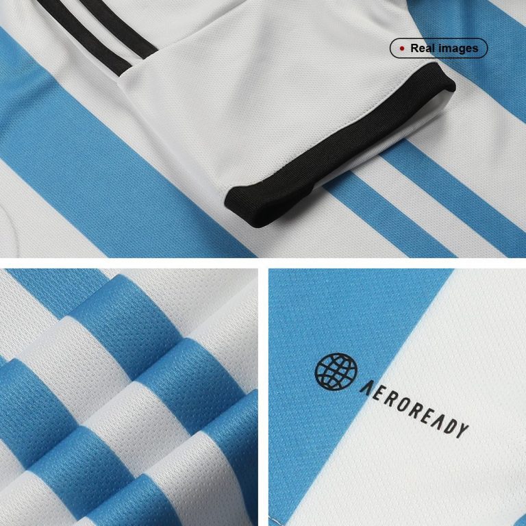 Kids Complete Football Kits (Jersey+Shorts+Socks) Argentina Home 2022 - Best Soccer Jersey - 3