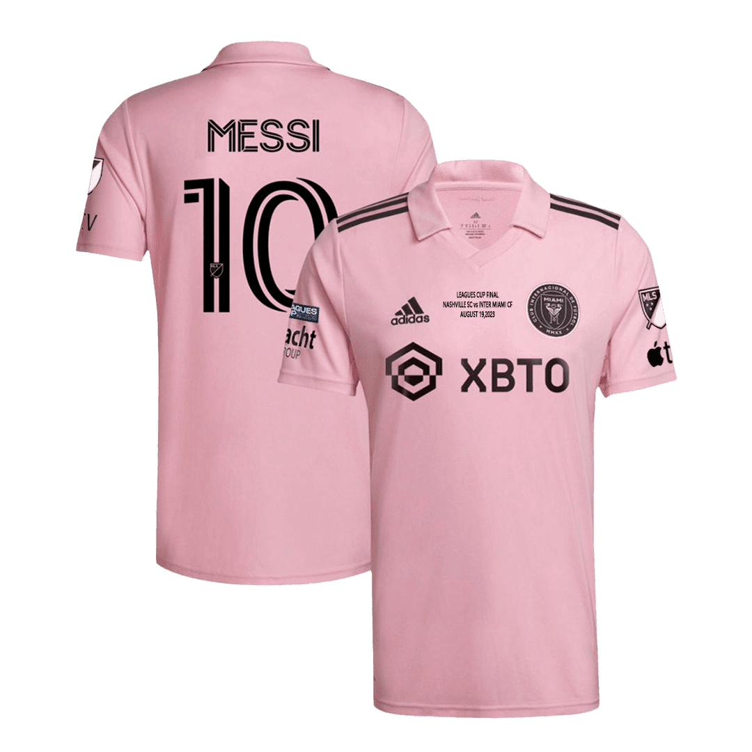 Men’s Replica MESSI #10 Inter Miami CF Leagues Cup Final Home Soccer Jersey Shirt 2023