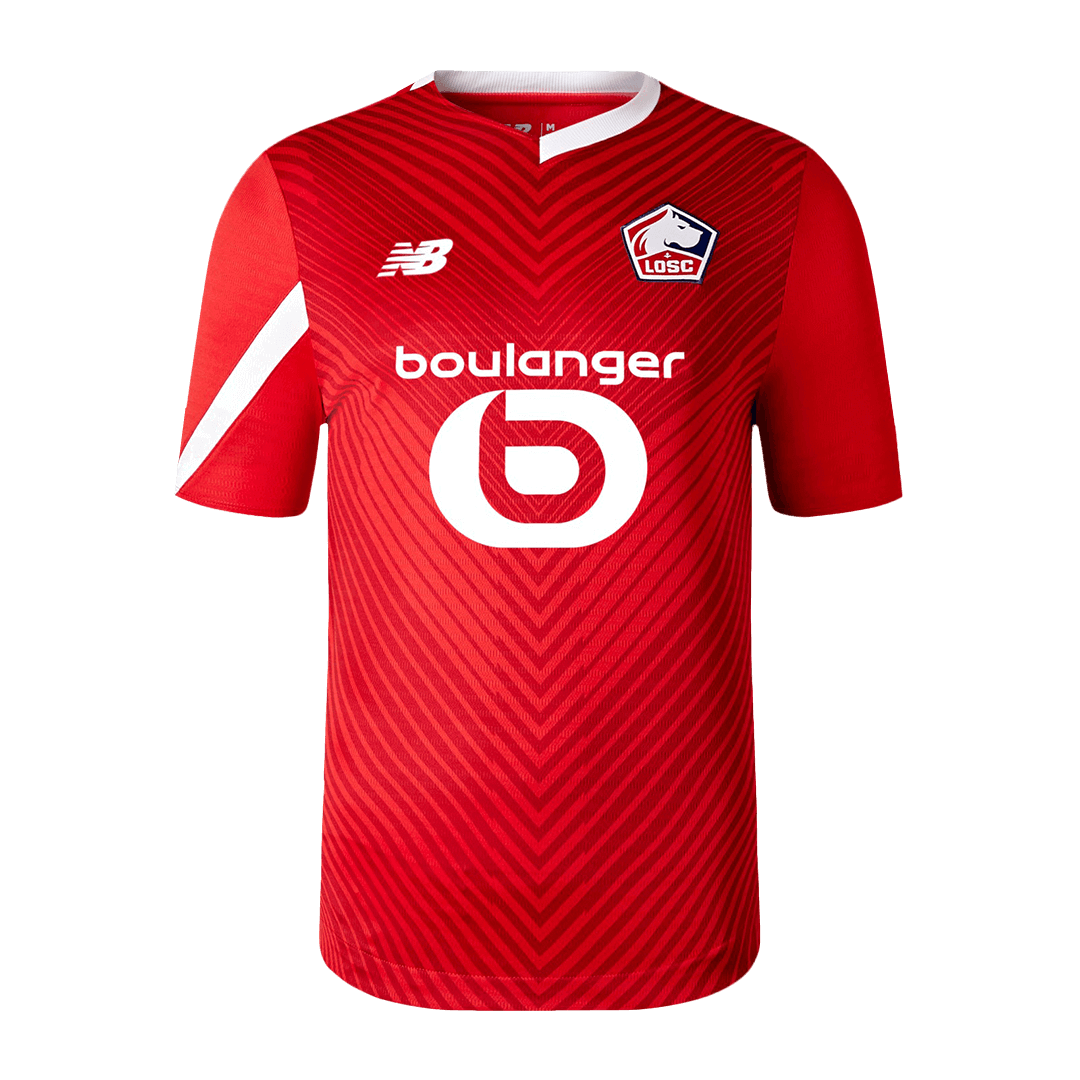 Men’s Replica Lille OSC Home Soccer Jersey Shirt 2023/24