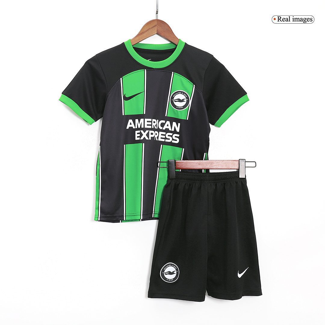 Kids’s Replica Brighton & Hove Albion Home Soccer Jersey Kit (Jersey+Shorts) 2023/24