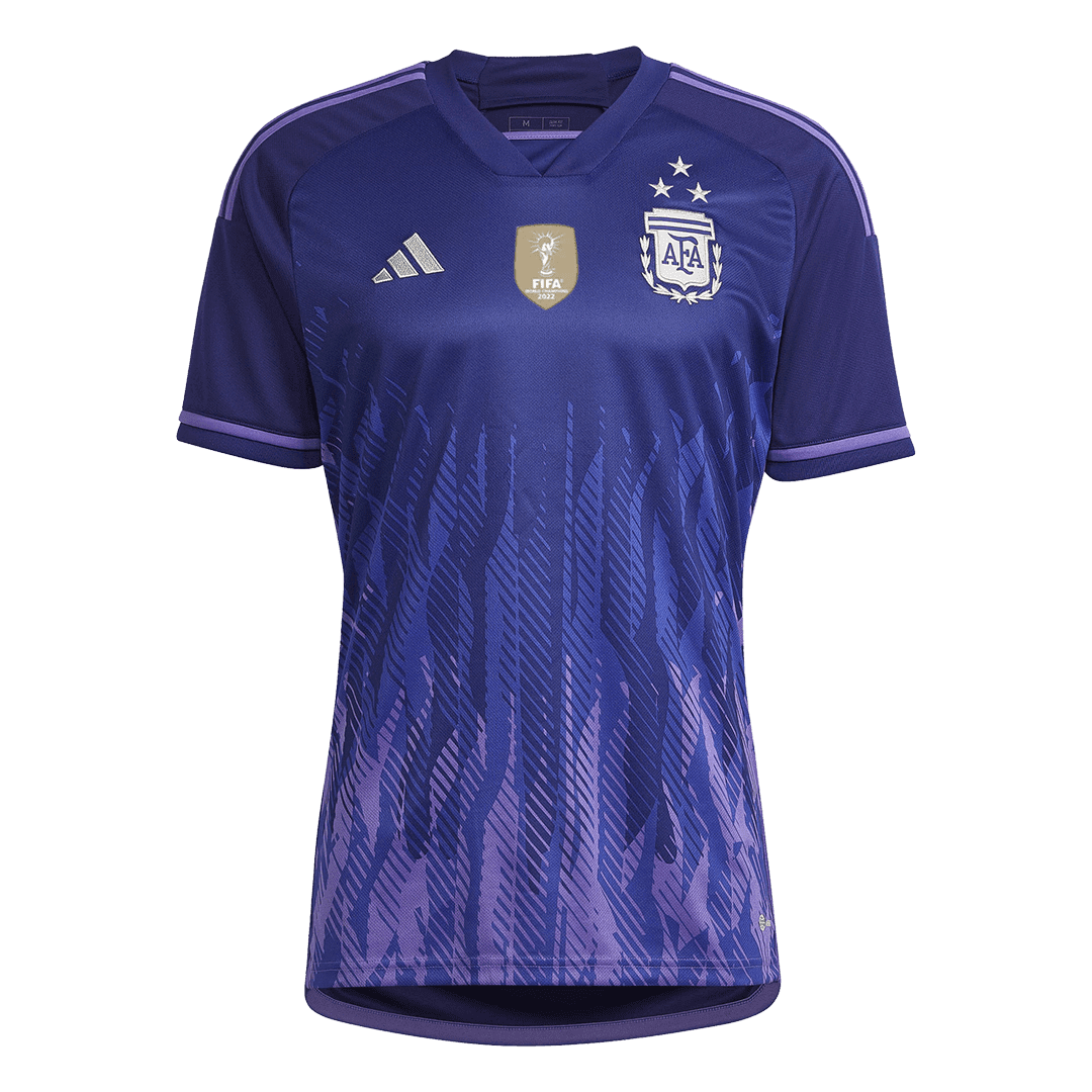Men’s Replica Argentina Three Stars Edition Away Soccer Jersey Shirt 2022 – World Cup 2022