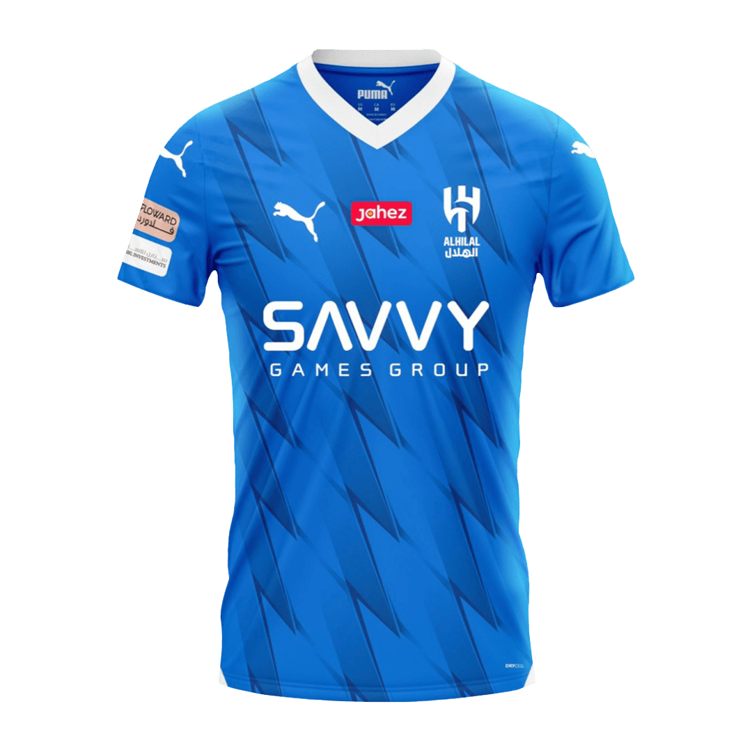 Men’s Replica Al Hilal SFC Home Soccer Jersey Shirt 2023/24