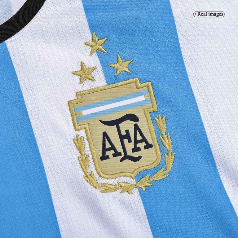 Women's Replica Argentina Three Stars Edition Home Soccer Jersey Shirt 2022 - World Cup 2022 - Best Soccer Jersey - 5