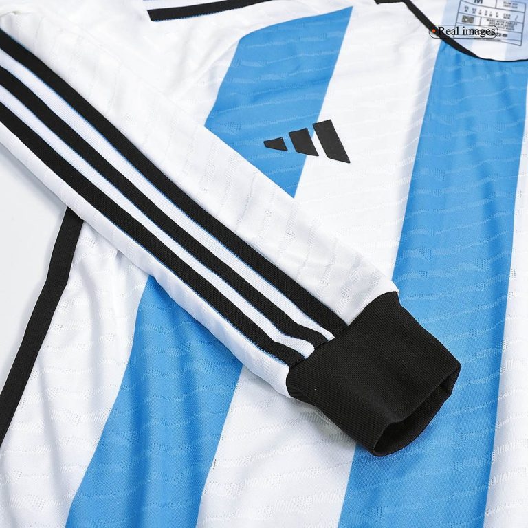 Authentic Argentina 3 Stars Home Long Sleeve Soccer Jersey 2022 - Best Soccer Jersey - 6