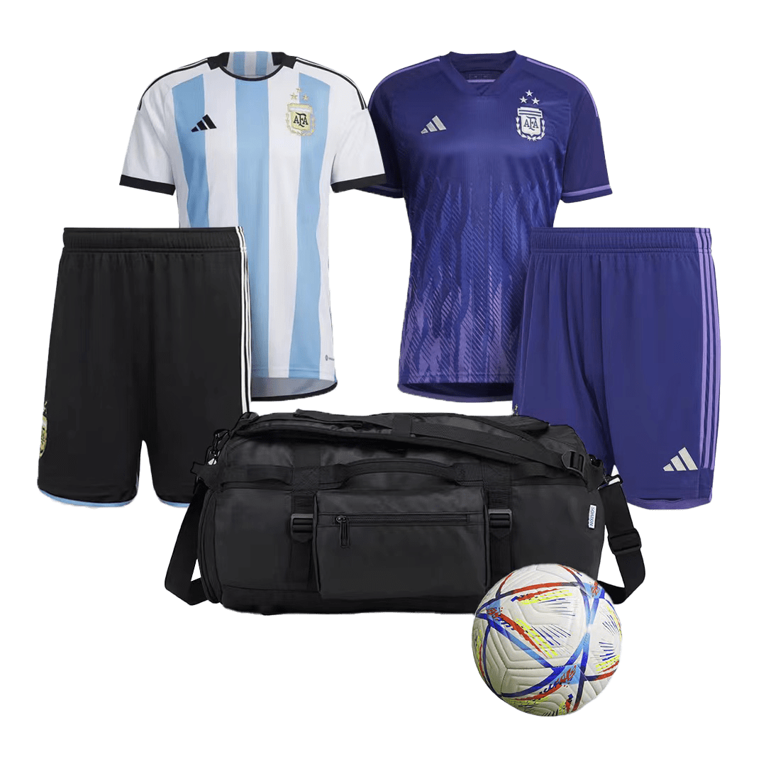 Men’s Replica Argentina Three Stars Edition Soccer Jerseys Bundle 2022 – World Cup 2022