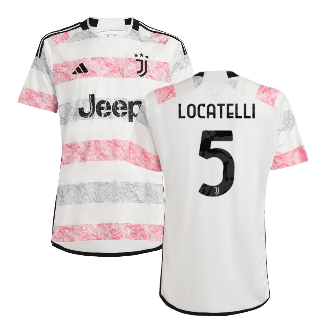 Men’s Replica LOCATELLI #5 Juventus Away Soccer Jersey Shirt 2023/24
