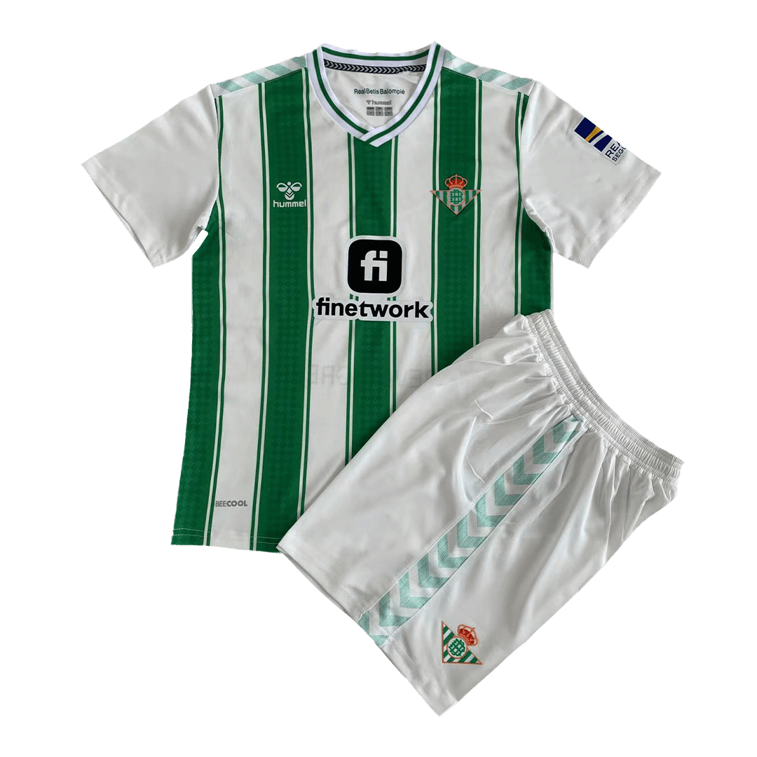 Kids Real Betis Home Soccer Jersey Kit (Jersey+Shorts) 2023/24