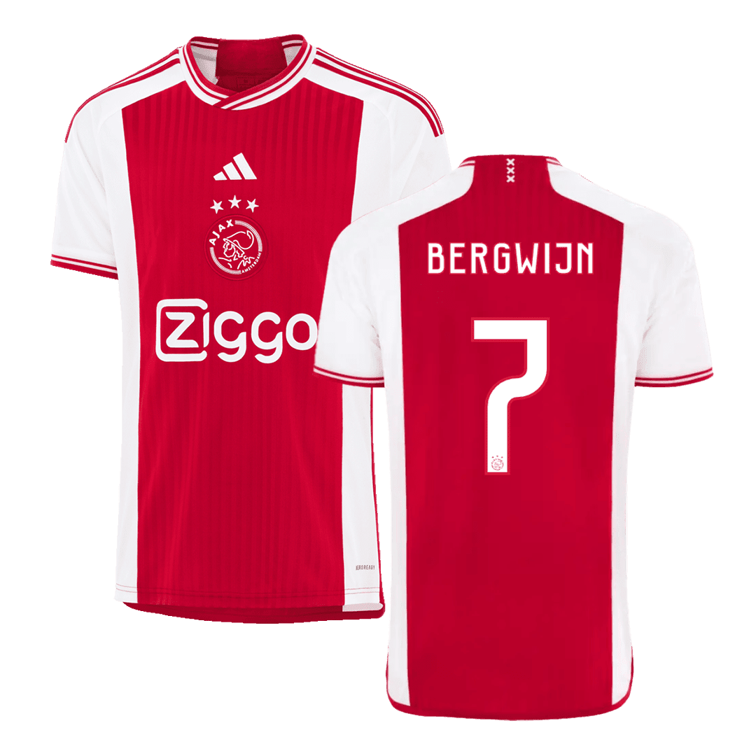 Men’s Replica BERGWIJN #7 Ajax Home Soccer Jersey Shirt 2023/24