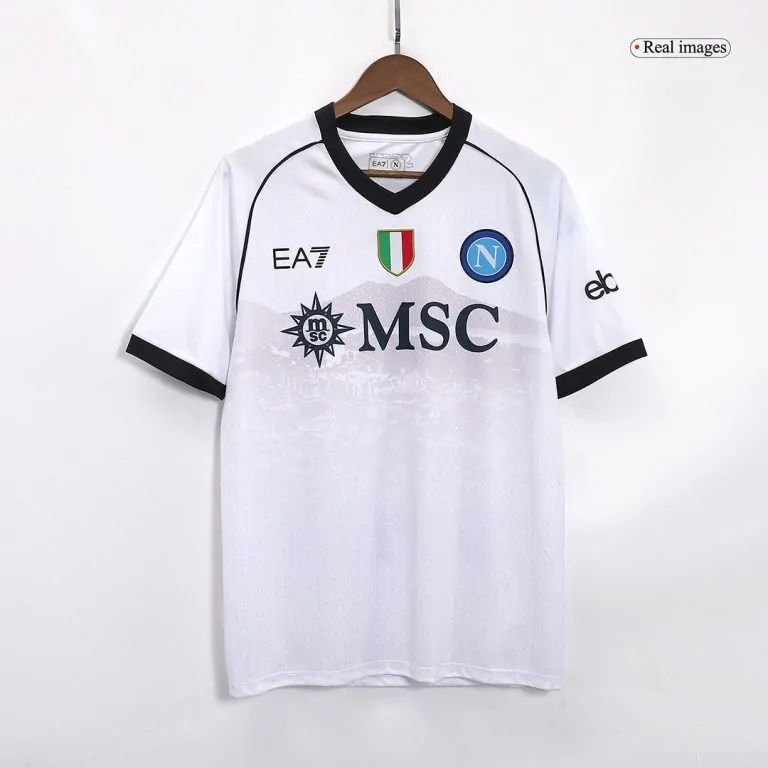 Men's Replica H.LOZANO #11 Napoli Away Soccer Jersey Shirt 2023/24 - Best Soccer Jersey - 4