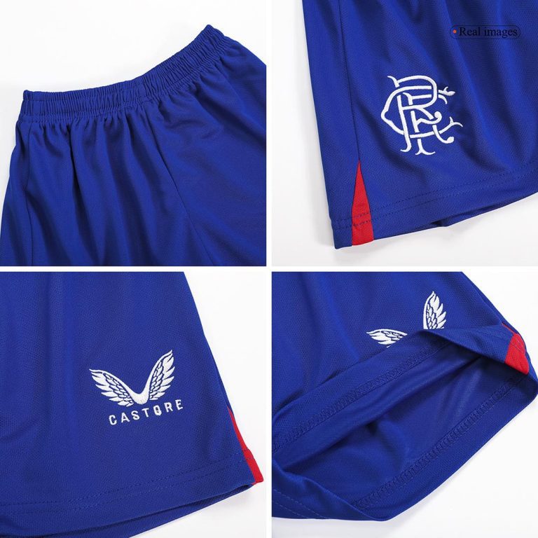 Kids's Glasgow Rangers Away Soccer Jersey Kit (Jersey+Shorts) 2023/24 - Best Soccer Jersey - 12