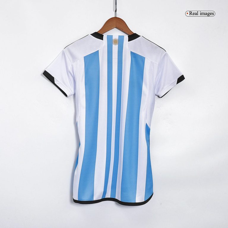 Women's Replica Argentina Three Stars Edition Home Soccer Jersey Shirt 2022 - World Cup 2022 - Best Soccer Jersey - 3