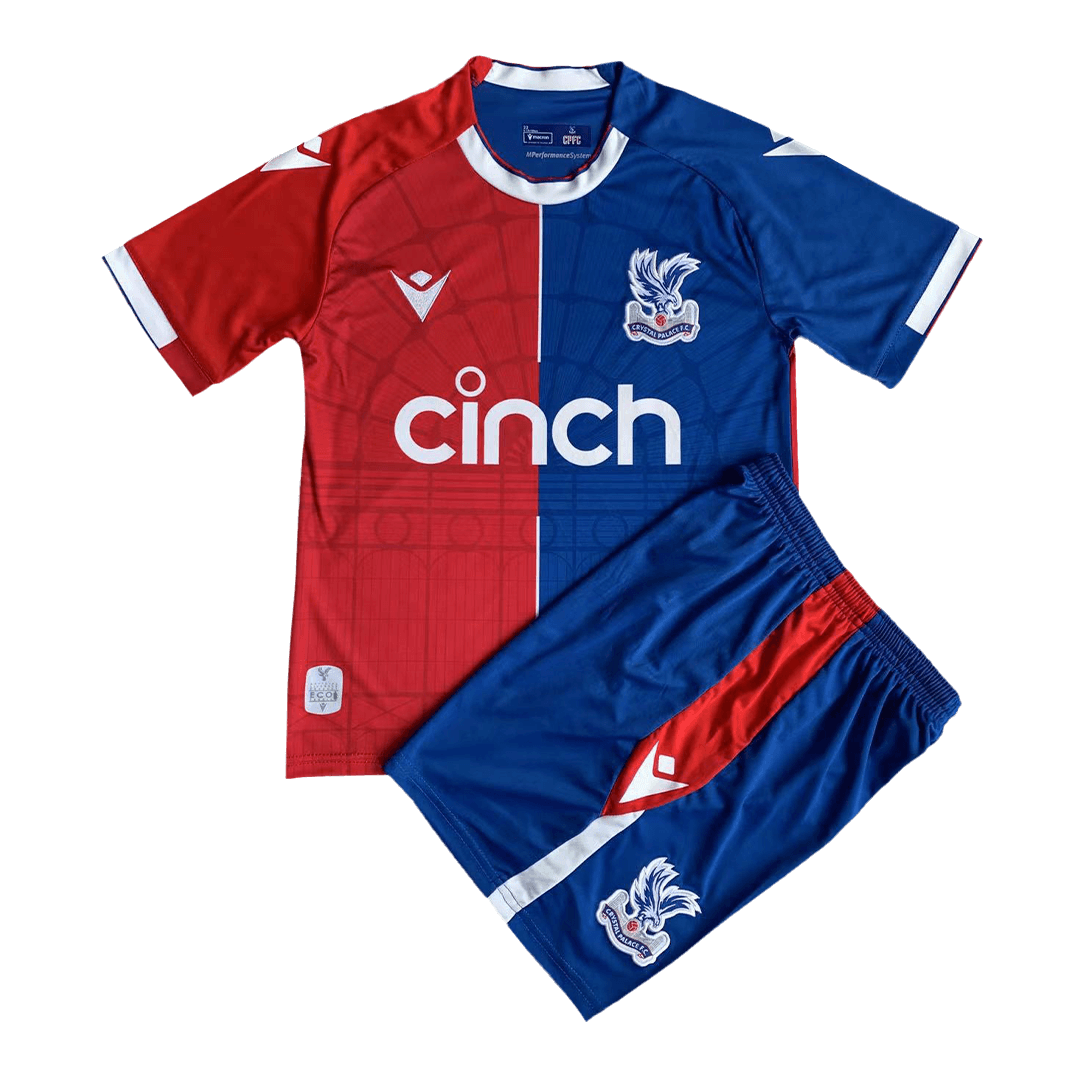 Kids Crystal Palace Home Soccer Jersey Kit (Jersey+Shorts) 2023/24