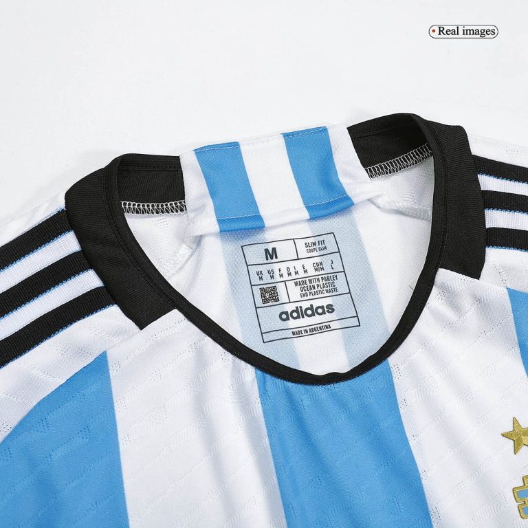Authentic Argentina 3 Stars Home Long Sleeve Soccer Jersey 2022 - Best Soccer Jersey - 3