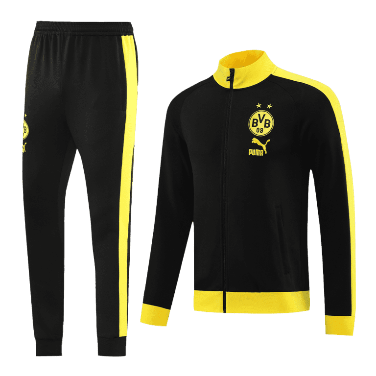 Men's Borussia Dortmund Training Jacket Kit (Jacket+Pants) 2023/24 - Best Soccer Jersey - 2