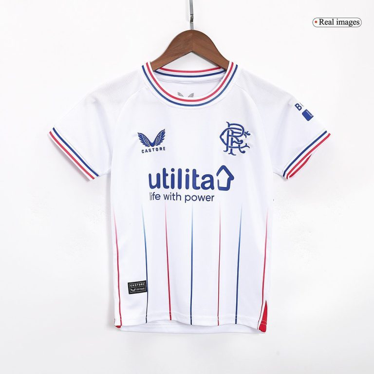 Kids's Glasgow Rangers Away Soccer Jersey Kit (Jersey+Shorts) 2023/24 - Best Soccer Jersey - 3