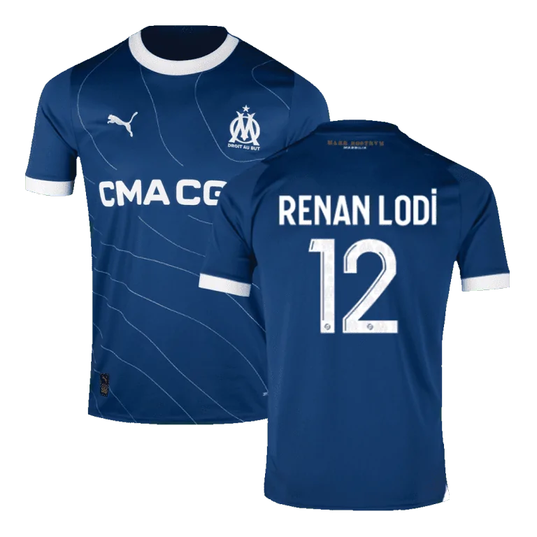 Men's Replica RENAN LODI #12 Marseille Away Soccer Jersey Shirt 2023/24 - Best Soccer Jersey - 1