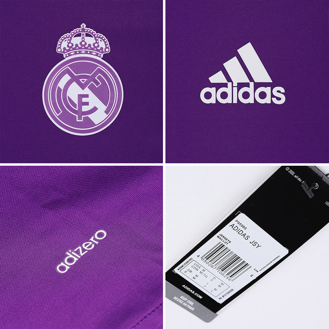 Men Real Madrid Classic Football Jersey Long Sleeve Away 2016/17 Fan Version - Best Soccer Jersey - 59