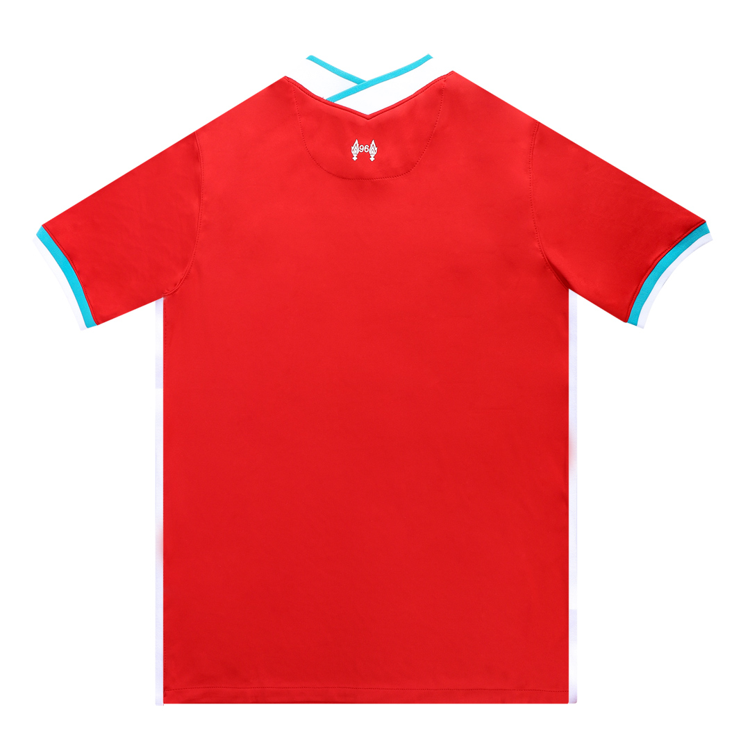 Men Liverpool Football Jersey Short Sleeve Mohamed Salah #11 Home 2020/21 Fan Version - Best Soccer Jersey - 39