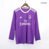 Men Real Madrid Classic Football Jersey Long Sleeve Away 2016/17 Fan Version - Best Soccer Jersey - 46