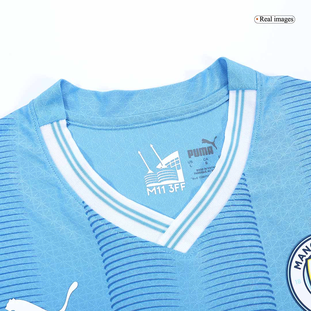 Men Manchester City Football Jersey Short Sleeve Home 2023/24 Player Version - Best Soccer Jersey - 45