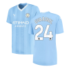 Men Manchester City Football Jersey Short Sleeve GVARDIOL #24 Home 2023/24 Fan Version - Best Soccer Jersey - 56